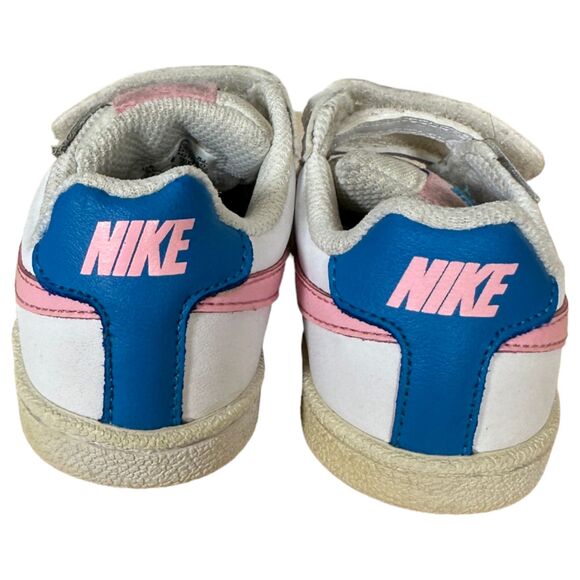 Nike Court Royale White Pink Blue 833537-110 Toddler Size 5C - Picture 7 of 8